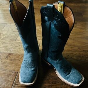 Stylish Denim Cowboy Boots